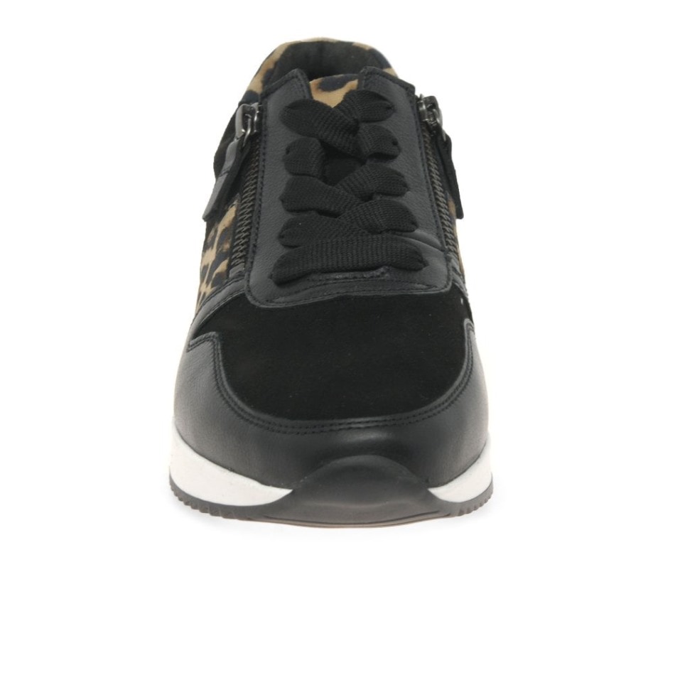 Gabour | Baskets Décontractées Exclusives Pour Femmes En Daim/cuir/léopard Lulea